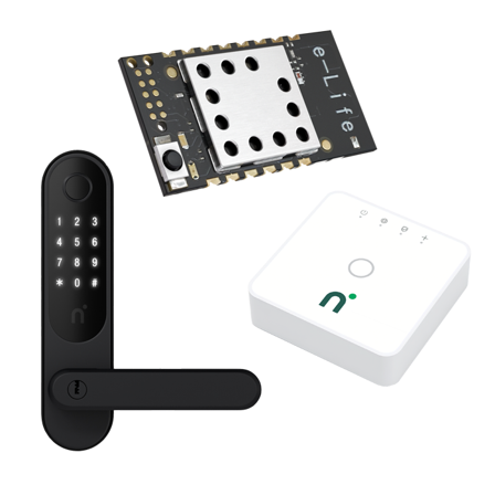 Nimly Touch Pro Ultimate Black + Connect Module & Connect Gateway Kodelås, Alarm & sikkerhet