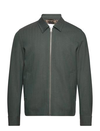 Como Coach Herringb Jacket Overshirts Light Jackets Kakigrønn Les Deux*Betinget Tilbud
