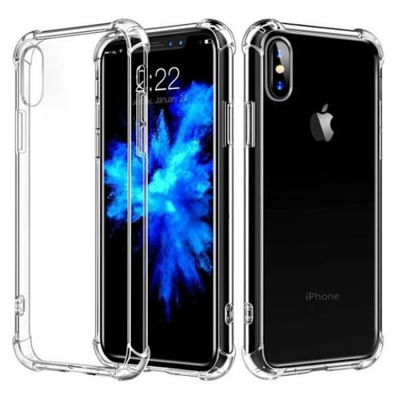 iPhone XS-fodral, Jenuos Clear Crystal Clear Gel Silikon TPU Bumper Case-fodral för iPhone X och iPhone XS