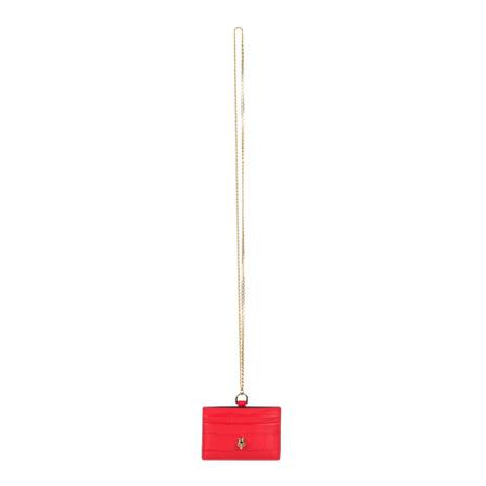 Alexander McQueen Wallets ; Cardholders , Rood , Dames , Maat: ONE Size Portefeuilles