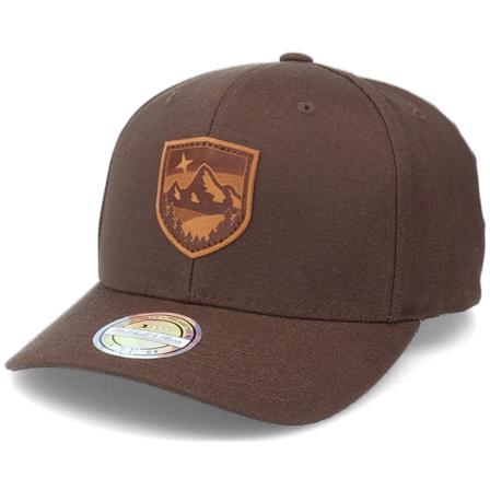 Wild Spirit - Braun adjustable Cap - Starry Mountain Patch Brown 110 Adjustable @ Hatstore