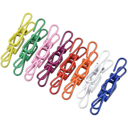 40 stk. klemmer, metal klemmer, korrosionsbestandige trådklemmer