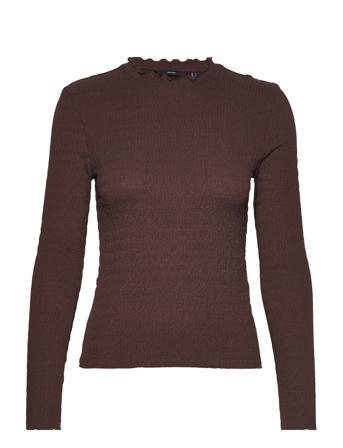 Vmnynne Ls Top Noos T-shirts & Tops Long-sleeved Burgunder Vero Moda