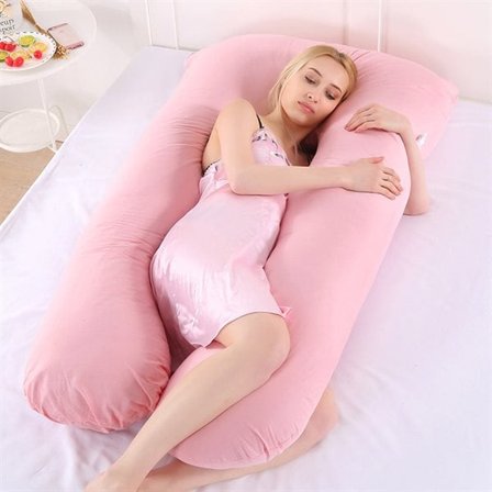 Örngott till Kroppskudde / Gravidkudde - Rosa