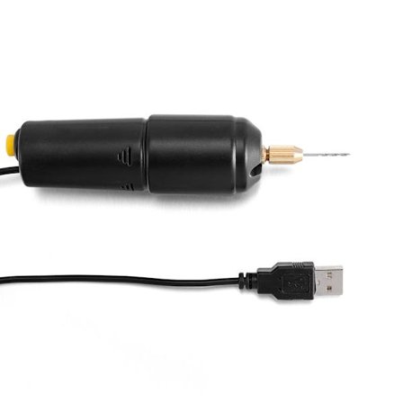 Mini Elektrisk Borr Bärbar USB-Borr med 3 st Bits Hantverk Rotar