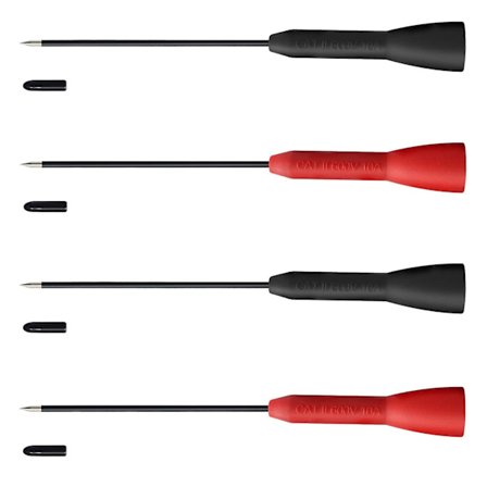 2-pack 2 mm förlängda nåltestprober, 600 V/10 A icke-destruktiv multimetertest Kompatibel med Fluke-kablar