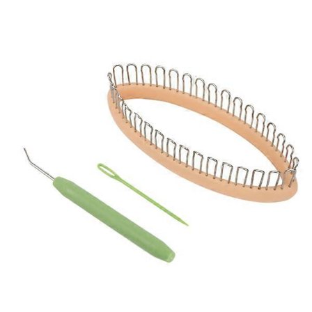 DIY Strikkemaskin Sokker Leggvarmere Vever Hekle Ring Garn Nål Strikkeverktøy Tilfeldig farge