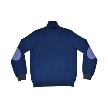 Sun68 Turtlenecks blå, Herr Stickade tröjor, Herr, Storlek: L
