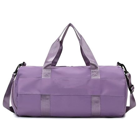 Lilla, tør og våd adskilt fitness taske basket taske yoga taske