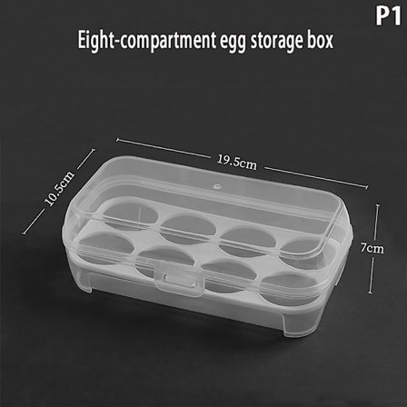 Egg Box 3/4/8 Grids Egg Holder Container For Outdoor Camping Pi