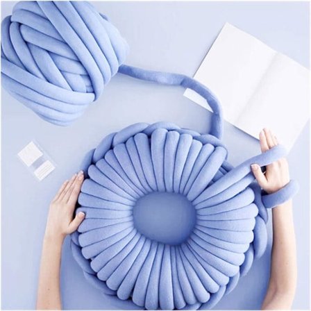 Tykt strikket garn supertykt armstrikk ROVING strikket teppe