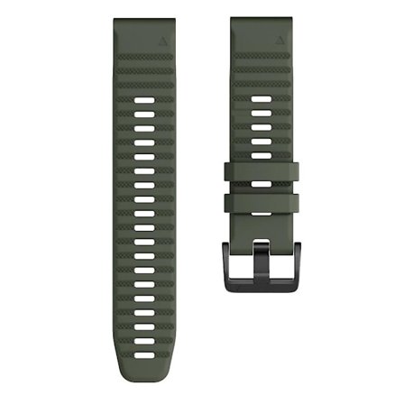 KLB-AWGJ-001 För Garmin Fenix 7X / 7X Pro Silikon Armband 26mm Konkav Punkt Handledsrem