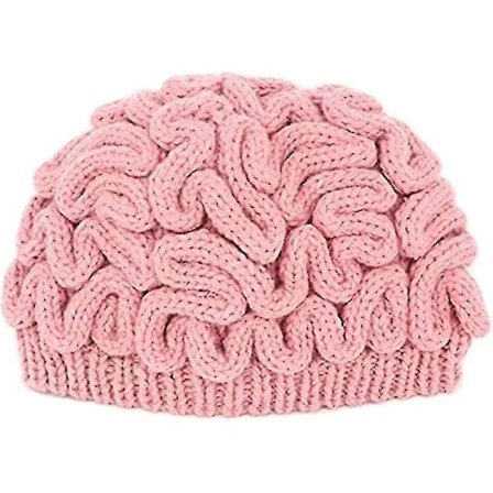 Unisex Strikket Hjerne Hue Nyhed Hat Personlighed Voksne Frygtelig Hjerne Ies *chyi