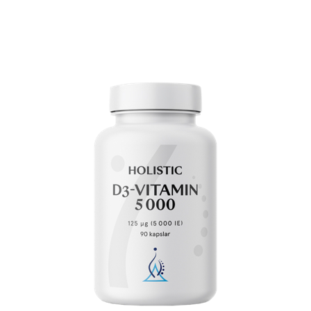 Holistic D3-vitamin 5000 IE 90 kapslar