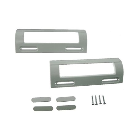 2 x Logik Universal Vit Kyl/Frys Dörrhandtag 80mm-150mm