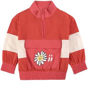 Oii Anorak Blocked Oii Daisy Orange Red/Misty Rose 146/152 cm - Coats and jackets - 146/152 cm - Red