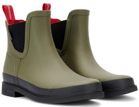 Tretorn Eva naisten matalat kumisaappaat, vihreä/musta