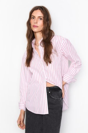 CAMILLA PIHL - Bibi Stripe Shirt - Red Stripe Size46