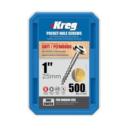 Kreg SML-C1-500 Skrue 25 mm 500-pakning, Innfesting