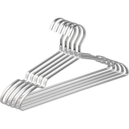 5-pack klädhängare 40 cm med halkfria spår