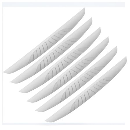 6-pak premium dørskærme, PVC, hvid