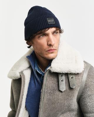 GANT - Ribbet bomullslue - Herre - ONESIZE