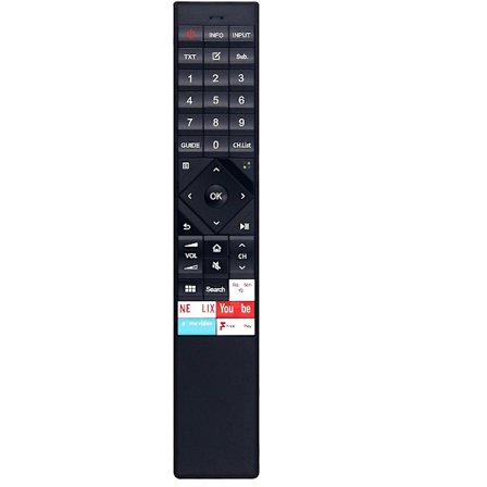 Ersättningsfjärrkontroll Erf6b62h för Smart TV En3a70 H55o8buk Erf6b62h Erf3b70h [DB]