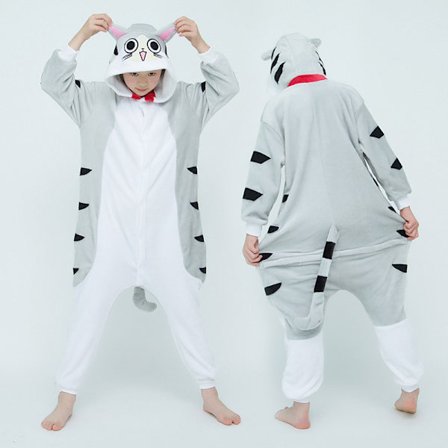 Söt tecknad anime djur pyjamas pyjamas för män och kvinnor