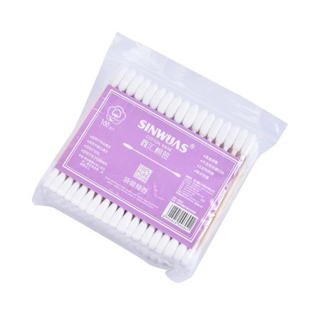 100 stk./pakke Bomullsputer til kvinner Knopper Tips Trepinner Dobbelthodet Bomullspinne Nese Ører Rengjøring Helsevesen Verktøy