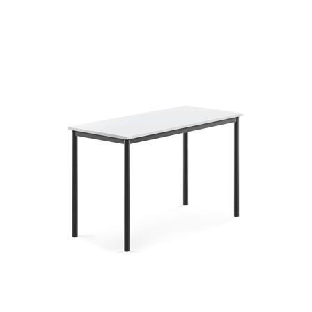 Tisch BORÅS, 1200x600x760 mm, Laminat weiß, anthrazit