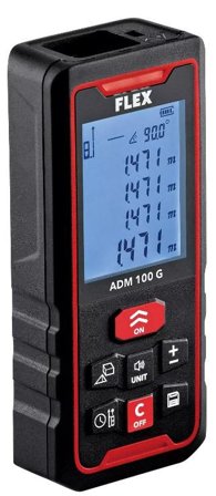 Flex ADM100 Avstandsmåler grønn laser, 0,05-100 m, Laserinstrumenter