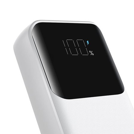 Minikraftbank med innebygde kabler Joyroom JR-PBC06 30W 10000mAh - hvit