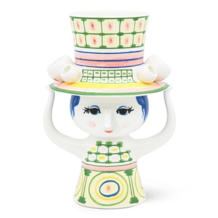 Bjørn wiinblad Lady med hatt vas 24,5 cm, grön | Inredning > Vaser & Krukor > Vas | Bagaren och Kocken