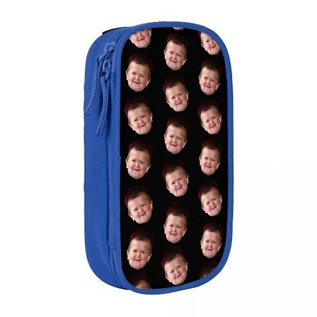 Hasbulla Magomedov -kuvioinen pieni Khabib-penaali, muodikas kynäteline, laukku lapsille, suuri säilytystila, oppilaille, koululahjat, penaalit