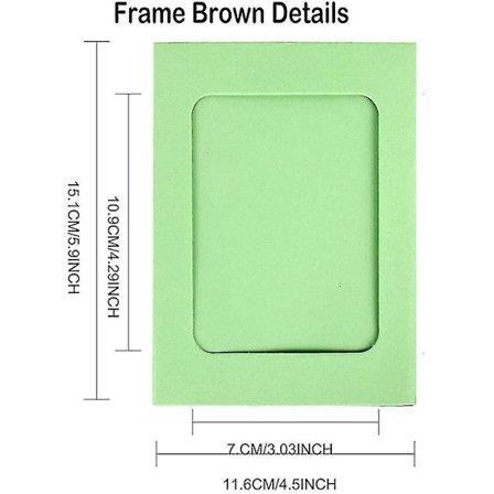 30 stk. Papir Foto Rammer 6x4 med Træ Klips og Snor