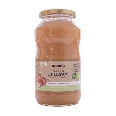 Manna Eplemos Uten Sukker 700 g