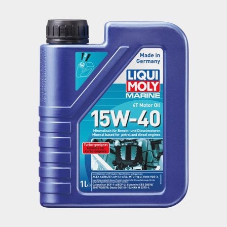 Olio minerale per 4 tempi & entrobordo Liqui Moly Marine 4T Motor Oil 15W-40, 1 litro