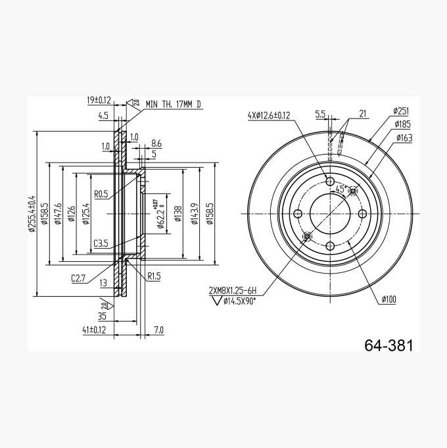 BROMSSKIVA - Biltema