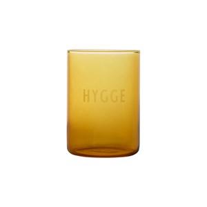 Design Letters Orange Hygge Favorite Drinking Glass One Size - Tableware - One size - Orange