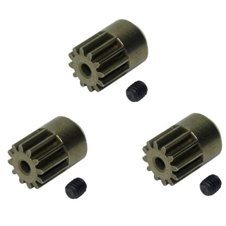 3 stk. 12T motorgre til HBX 901 901A 903 903A 905 905A 1/12 RC bilopgraderinger reservedele