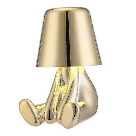 Thinker Golden Men pöytälamput työpöydän valaisin 3 tasoa kirkas