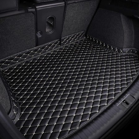 Tavaratilan suojus korotetuilla reunoilla Land Rover Range Rover Sport 2018-2023 -malleihin, nahkainen auton takakontin matto, suojatarjotin - 