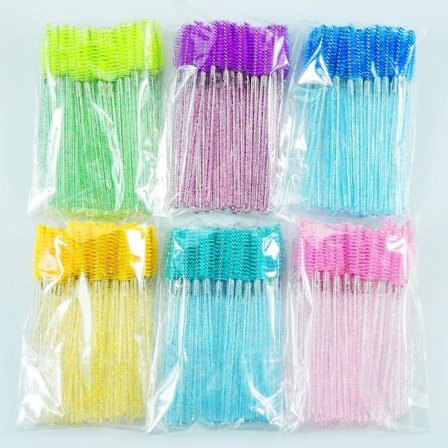 Eyelash Makeup Brushes - Disposable Mascara Wands Applicator Spoolers Eye