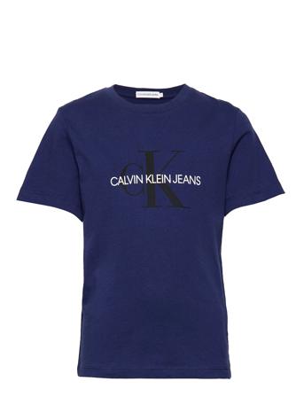 Monogram Logo T-Shirt T-shirts Short-sleeved Blå Calvin Klein