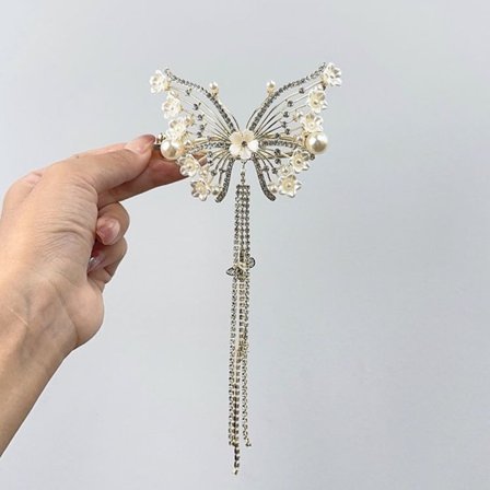 Butterfly Hair Clips Bell Orchid Butterfly Clip Rhinestone