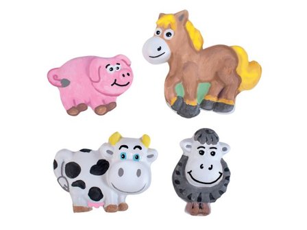 PLAYBOX Gjutformar bondgårdsdjur - Lyreco - Skola och förskola - Bild och form - Hobbygips med tillbehör