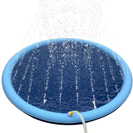 150*150cm Kjæledyr Sprinkler Pad Leke Kjøling Matte Svømmebasseng Oppblåsbar Vann Spray Pad Matte Kar
