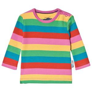 Kids - Frugi Foxglove Rainbow Stripe Favourite T-shirt 0-3 months - Tops - 0-3 months - Pink - Mädchen