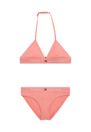 Tommy Hilfiger TRIANGLE SET Badkläder Dam Rosa 140/152