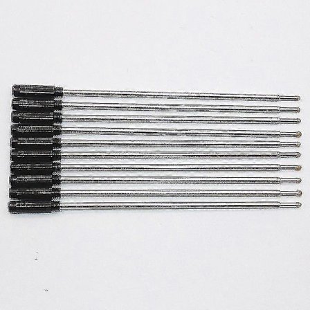 10 X Kryss Typ Kulspetspenna Refiller Bläck Medium & Svart Wf Shytmv